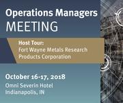 2018 Operations Managers Meeting